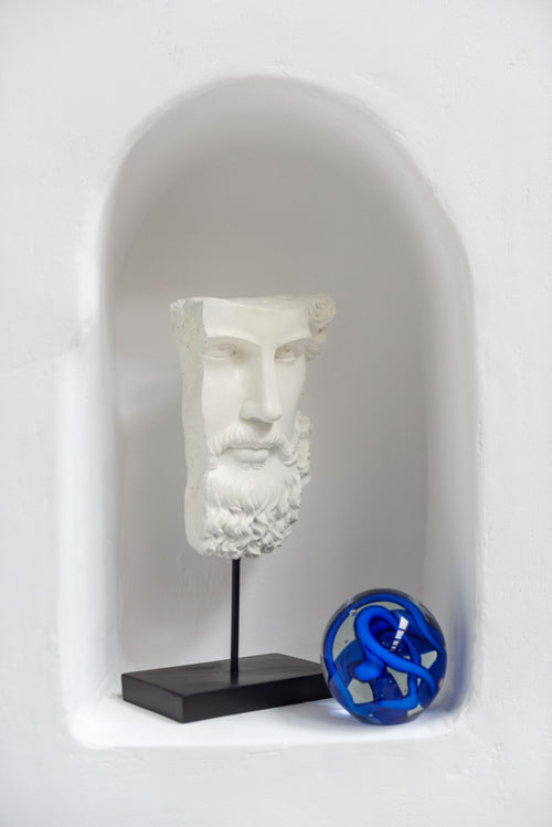 J-Line presse-papier Slinger - glas - blauw - small - vtwonen shop