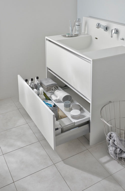 Yamazaki Uitschuifbare Lade Plank - Tower - Wit - vtwonen shop