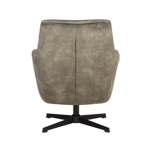 LABEL51 Fauteuil Toby - Groen Velvet - Draaibaar - vtwonen shop