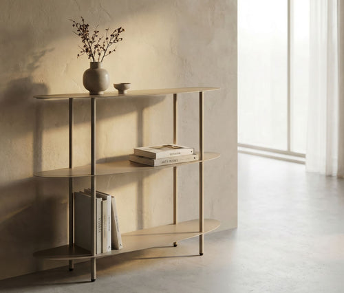 Mauro Ferretti consoletafel - 90x28x81 cm - taupe