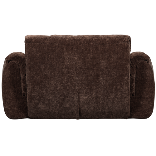 WOOOD loveseat Baggy - 3D Chenille - Donkerbruin - 81x138x101 - vtwonen shop