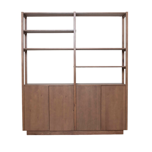DÉJA Living Wandkast Levi Bruin Hout - 180x38x210cm