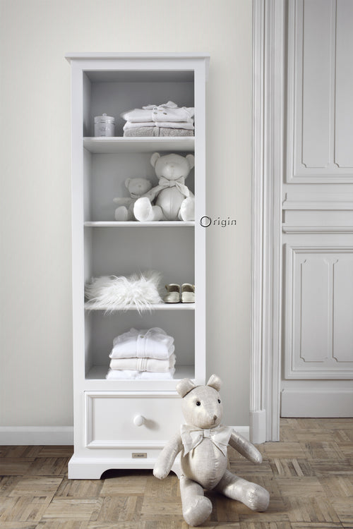 Origin Wallcoverings behang fijne streepjes wit - 53 cm x 10.05 m - 346804