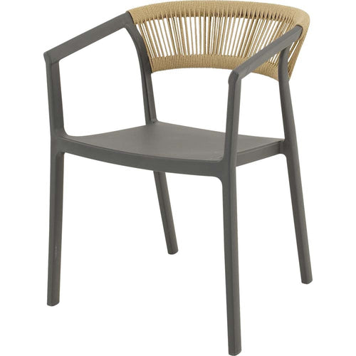 Lesli Living bistrostoel Terrasa - antraciet - 56x55x74,5cm