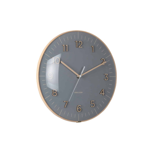 Karlsson wandklok Esencia Dome - grijs - Ø30cm