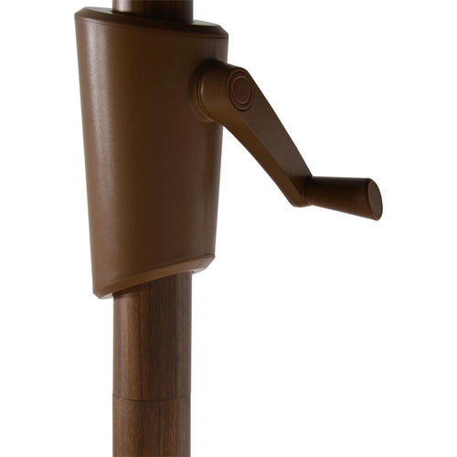 Lesli Living push-up parasol Libra - grijs - Ø300cm