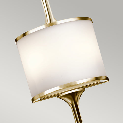 Elstead Mona - 2 Lichts Badkamer Wandlamp Gepolijst Messing IP44, G9