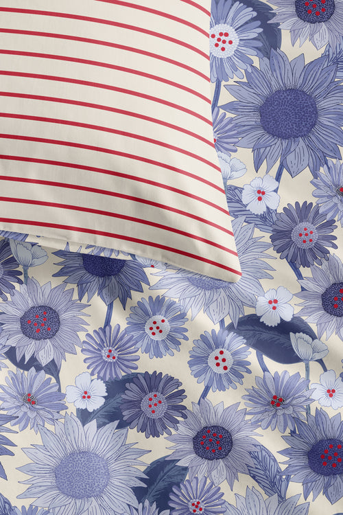 Oilily Dekbedovertrek Rilyn - 140 x 200/220 cm - Blauw