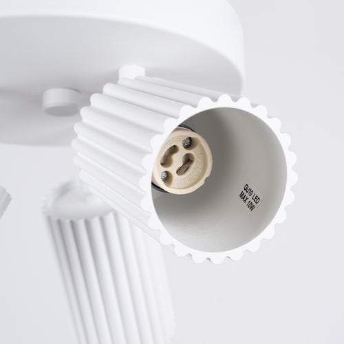 Sollux Lighting Plafondlamp KARBON 3P wit - 19,5x19,5x18cm