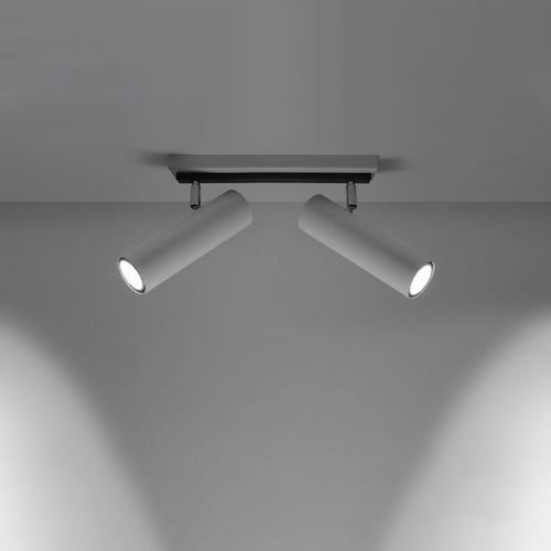 Sollux Lighting Plafondlamp DIREZIONE 2 wit - 30x6x20cm