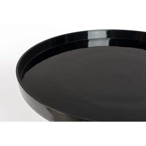 Zuiver Shiny Bomb Bijzettafel Rond 40 cm Metaal Zwart