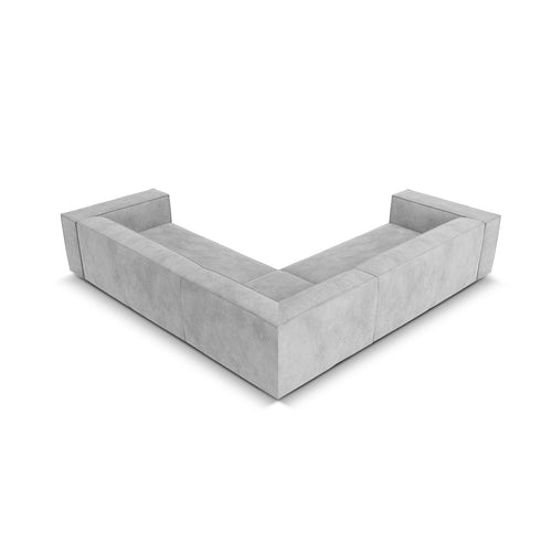 Cosmopolitan Design - Symmetrische hoekbank Turin 5-zits, structurele stof geld - 280x280x68cm