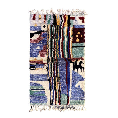 AFK Living vloerkleed Berber - handgemaakt - Wol - 120 cm x 170 cm