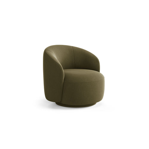 Cosmopolitan Design - Draaistoel Savona structurele stof groente - 83x86x76.5cm