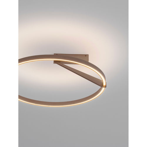Nova Luce TILIA  Tilia Geïntegreerde LED Plafondlamp Champagne Goud Triac Dimbaar LED 38W 2242lm 2700-3000-4000K Kleurtemperatuur Dip Schakelaar