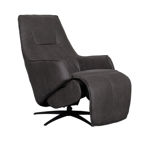 LABEL51 Fauteuil Odense Elektrisch - Antraciet - Draaibaar