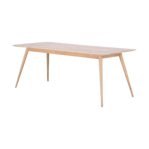 Gazzda Stafa table houten eettafel whitewash - 180 x 90 cm - vtwonen shop