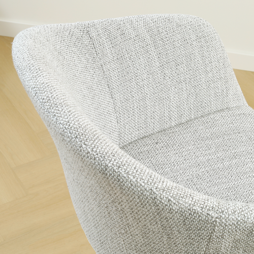 Nolon Nino-Otis barkruk grijs melange - wit onderstel - 65 cm - vtwonen shop