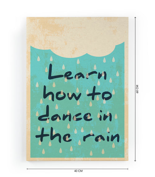 Canvas 60x40 Afdruk Dansen in de Regen