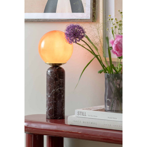Leitmotiv tafellamp Lazio Sphere - rood - Ø15cm