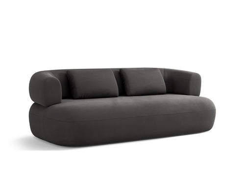 Micadoni Bank Jenny 2-zits, flueel donkergrijs - 90x178x73cm