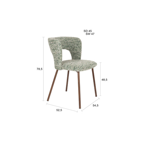 Housecraft Living Chelsea Eetkamerstoelen Beige - Set van 2