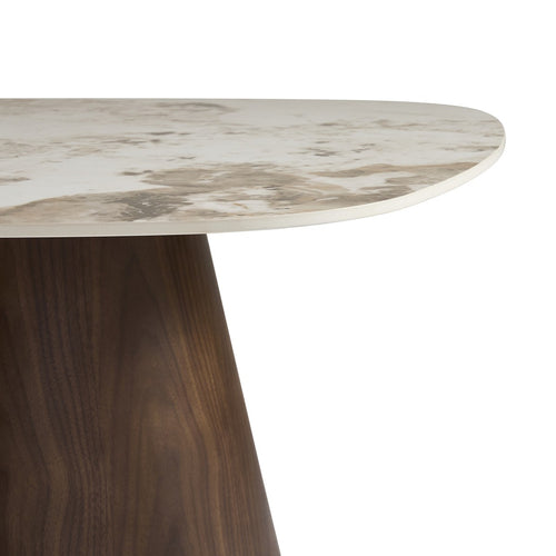 Signature - ALESSANDRA Tafel - Bruin - 45x90x90 cm