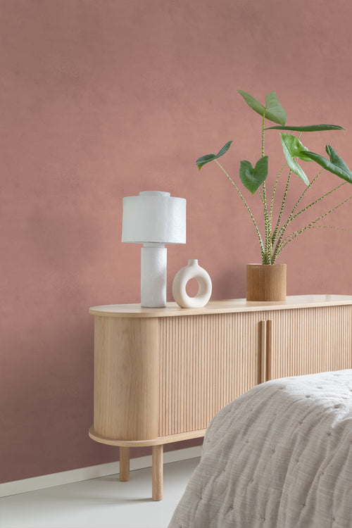 Origin Wallcoverings behang betonlook terracotta roze - 50 x 900 cm - 348074 - vtwonen shop