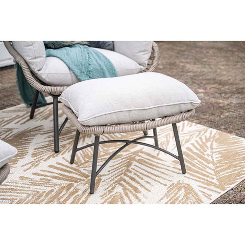 Garden Impressions Loungestoelen Selene taupe incl bijzettafel