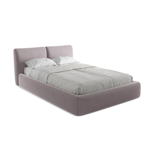 LaMiaSofa Bed met opbergruimte Milano - velours - lavendel - 160x228x82