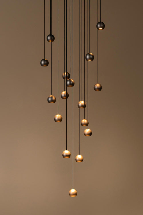 Lucide hanglamp MONTANA - Geïntegreerde LED - Koffie