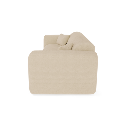 Sia Home - Rechte slaapbanken MYRA - Corduroy - Beige - 214cm - vtwonen shop