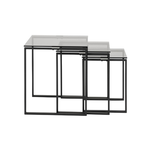 BRAM Salontafel Muker - Zwart Met Smoked Glass - vtwonen shop