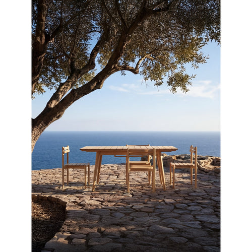 Tikamoon Uitschuifbare tuintafel in massief teak 4-6 pers. - Naturel