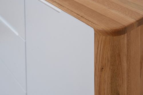 Gazzda Ena Dresser 135 Eikenhouten Dressoir - Naturel / Wit - vtwonen shop