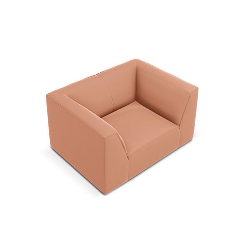Cosmopolitan Design - Fauteuil Siena flueel roze - 92x120x69cm