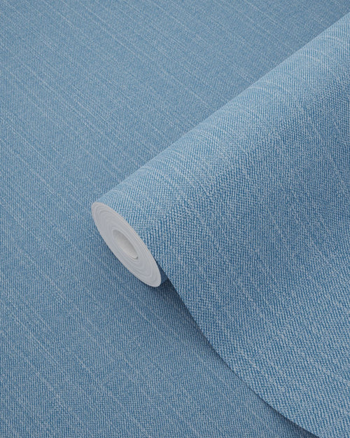 ESTAhome behang denim structuur blauw - 53 cm x 10.05 m - 148605