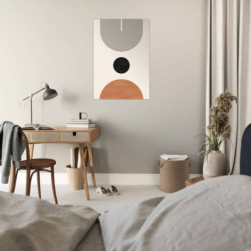 Artfulprints  Abstract rainbow   poster A4 21x29.7 cm