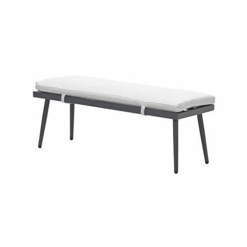 Garden Impressions sportbank Tineo donker grijs 120x40 cm