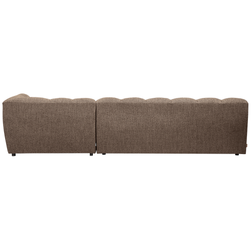 WOOOD chaise longue rechts Allure - Polyester - Bruin - 79x324x165 - vtwonen shop