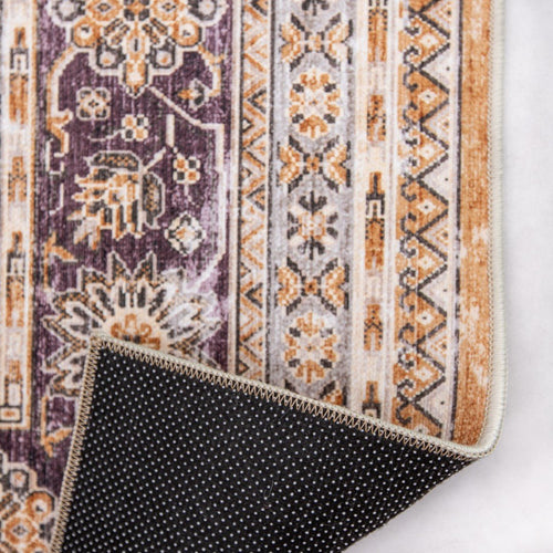 Interieur05 Vintage vloerkleed Nomad Camel/Aubergine