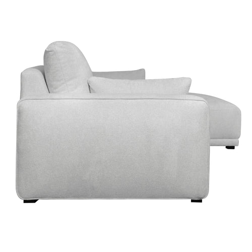 Furnhouse chaise longue bank rechts California - Lichtgrijs - Stof - 105x305x85