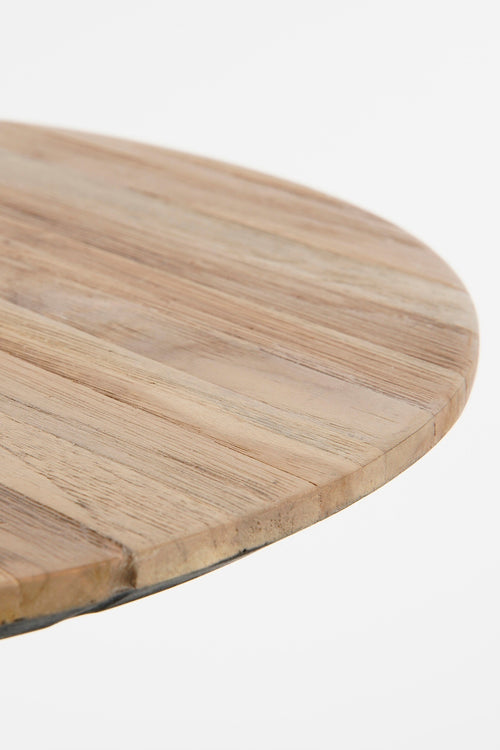 Mica Decorations Jailey Bijzettafel - Set van 2 - H49 x Ø50 cm - Gerecycled Hout - Bruin - vtwonen shop