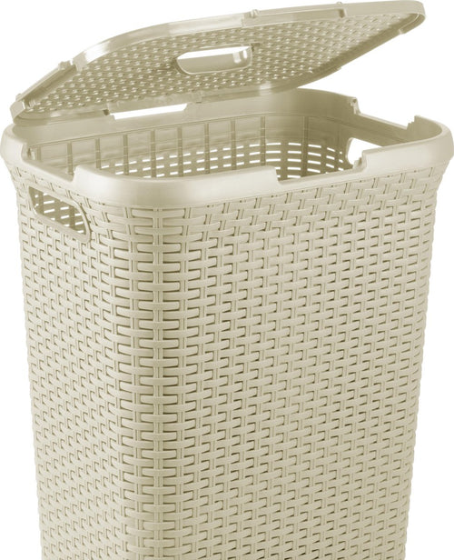 Curver Style Wasmand met Deksel - 60L - Vintage wit - vtwonen shop