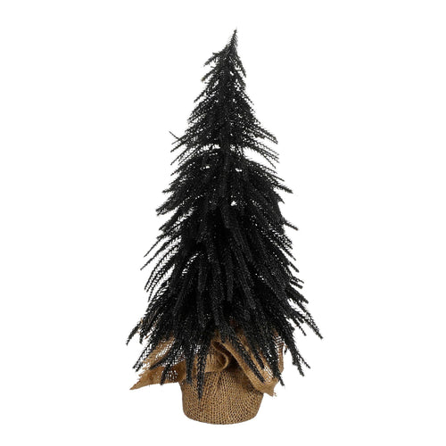 House of Seasons Kunstkerstboom in Jute - H45 x Ø25 cm - Zwart