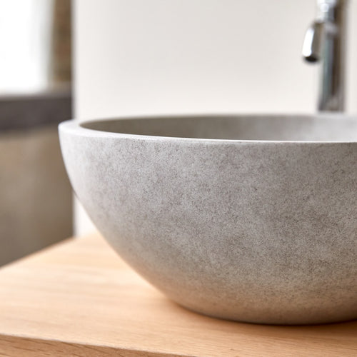 Tikamoon Ronde waskom in grijs beton ∅ 36 cm - Grijs