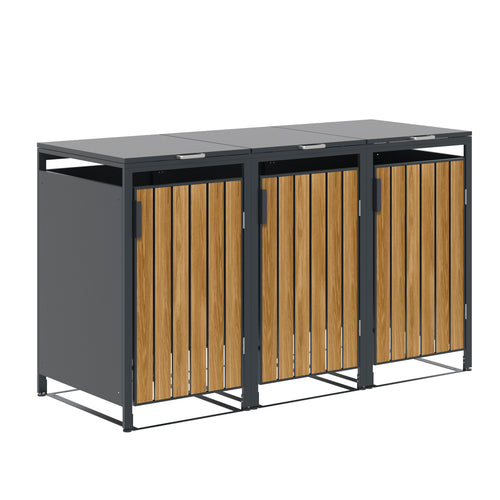 Garden Impressions BinPort containerbox 3 containers antraciet teak look