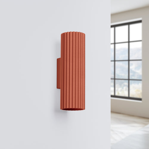 Sollux Lighting Wandlamp KARBON 20 rood oker - 6,5x8,5x20cm