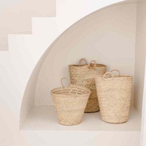 NOA MAY Mand Kasbah - naturel - palmblad - h 50 cm