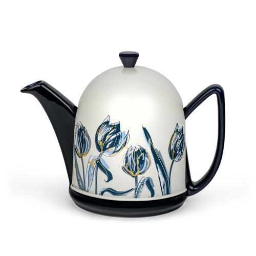 Bredemeijer - Theepot jubileum Cosy Manto 1,0L blauw/tulp - Limited Edition - vtwonen shop